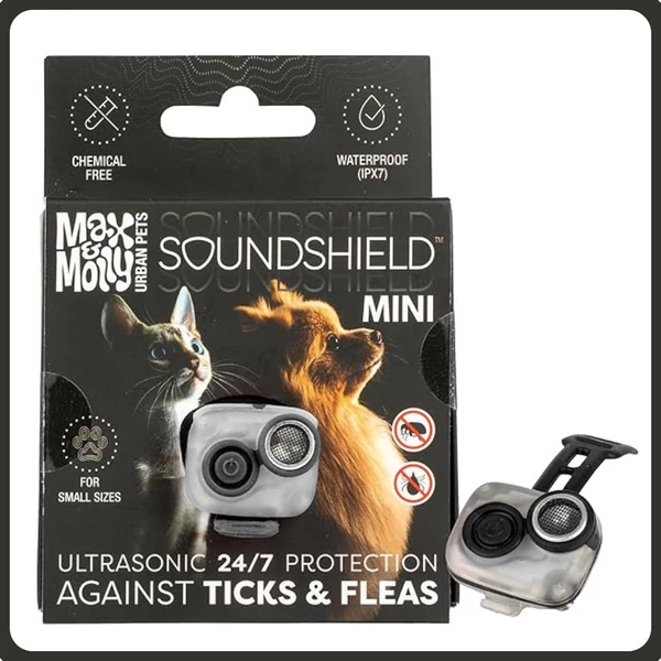 Max & Molly Soundshield MINI ultrahangos kullancs- és bolhariasztó - fekete