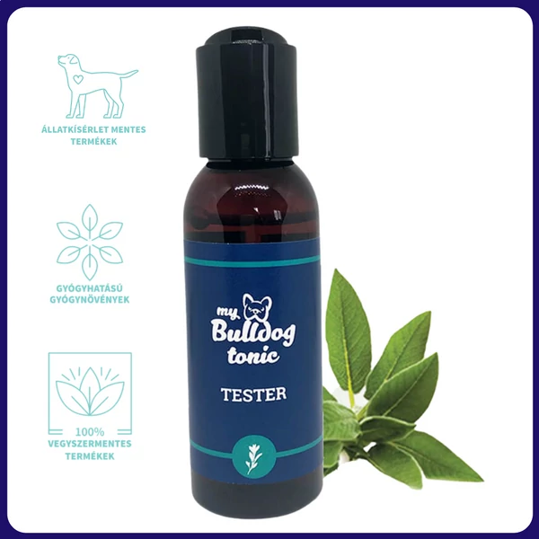 My Bulldog tonic - gyógynövényes redő-, fül- és szemkörnyék ápoló tonik teszter
