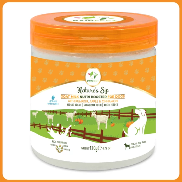 Pawfect Nature's Sip kecsketej sütőtökkel és almával 120g