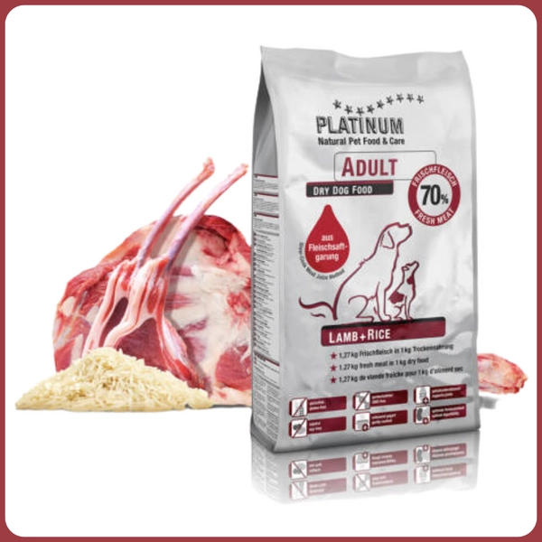 Platinum Adult Lamb + Rice / Kutyatáp bárányhúsból 5 kg
