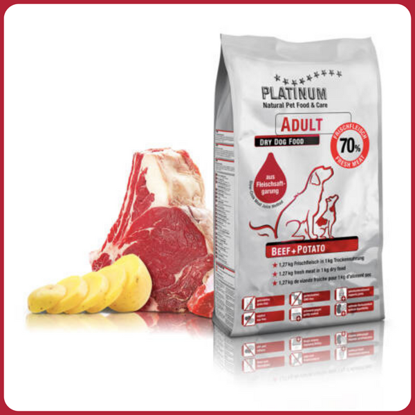 Platinum Adult Beef + Potato / Kutyatáp marhahúsból 5 kg
