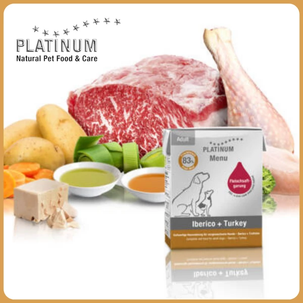 Platinum Ibériai sertés + Pulyka felnőtt nedvestáp 375 gr