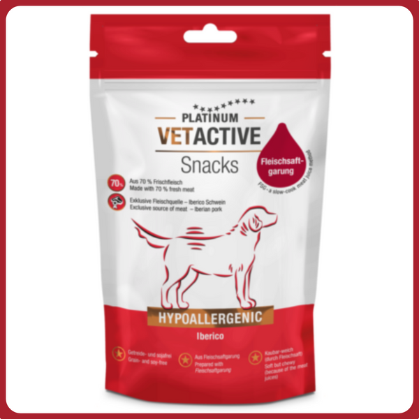 Vetactive Snack Hypoallergenic Iberico 200g - Platinum