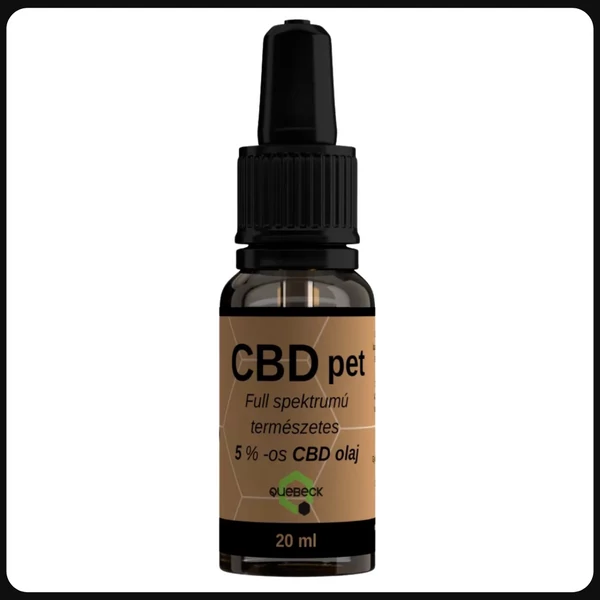 CBD Pet 5% Full spektrumú olaj 20ml - Quebeck