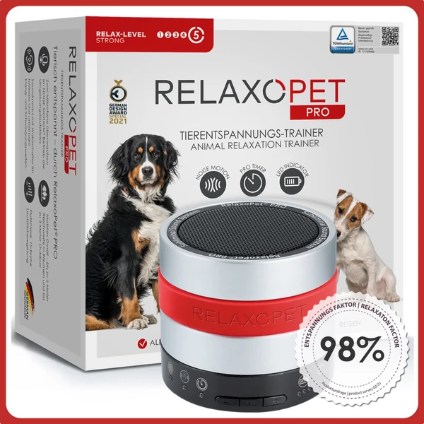 RelaxoPet PRO nyugtató, szorongás csökkentő relaxációs készülék kutyáknak