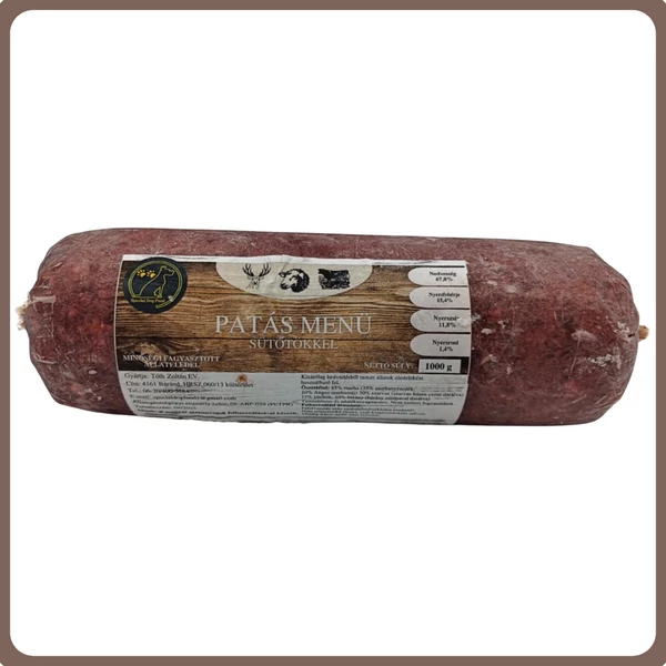 Patás menü sütőtökkel (marha, szarvas, bárány) 1kg - SDF