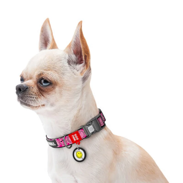 WAUDOG nyakörv smart ID bilétával - Pink smileys