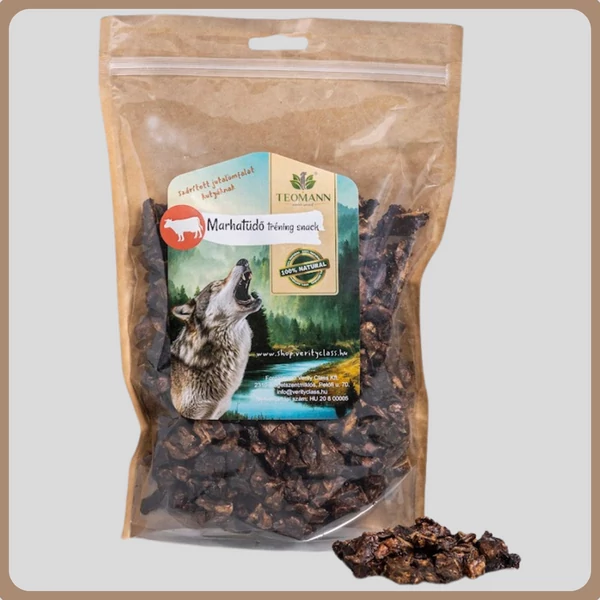 Teomann Tréning Snack Marhatüdő 100g