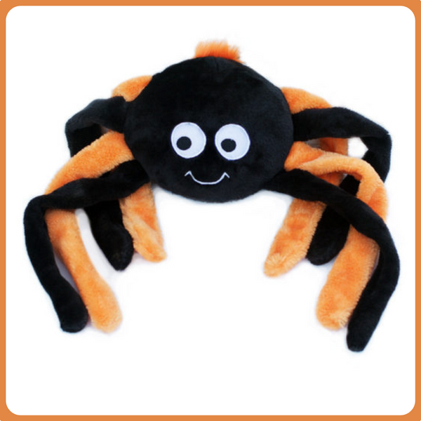 Zippy Paws - Halloween Orange Spider - nagy