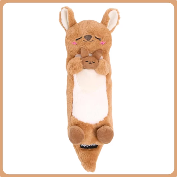 ZippyPaws Snooziez with Shhhqueaker – Kenguru